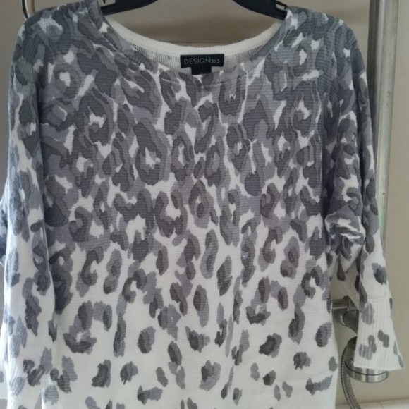 Gray Leopard Sweater - Picture 3 of 5